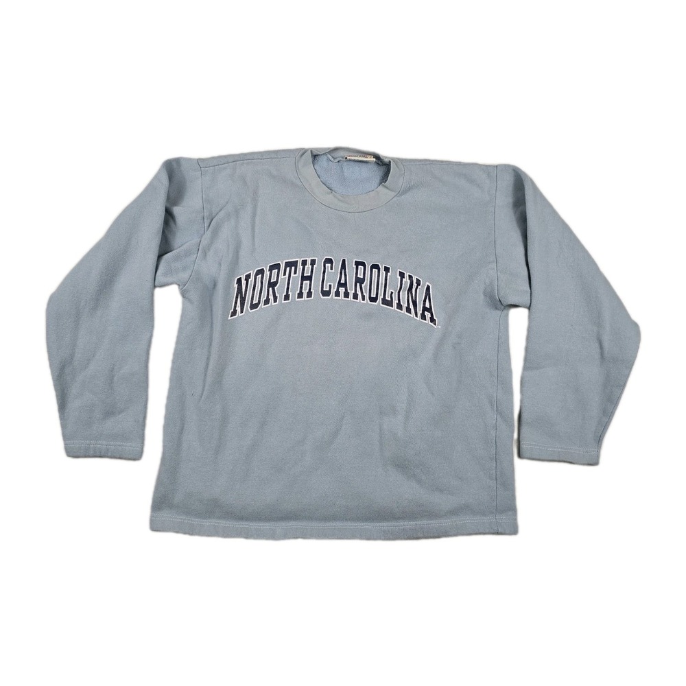 Steve & Barrys North Carolina Tar Heels Sweatshirt Blue Crewneck Mens Large